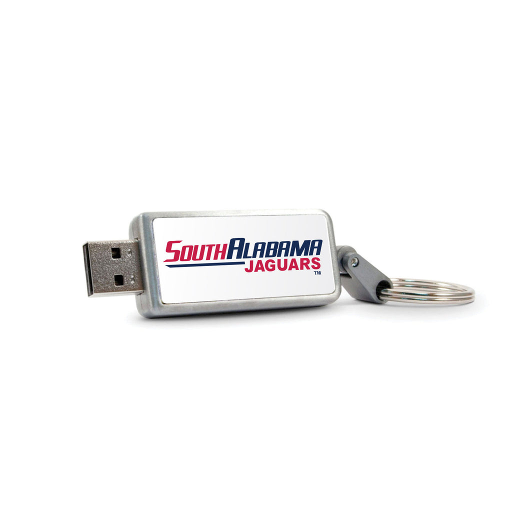 University of South Alabama Keychain USB 2.0 Flash Drive, Classic V1 - 16GB