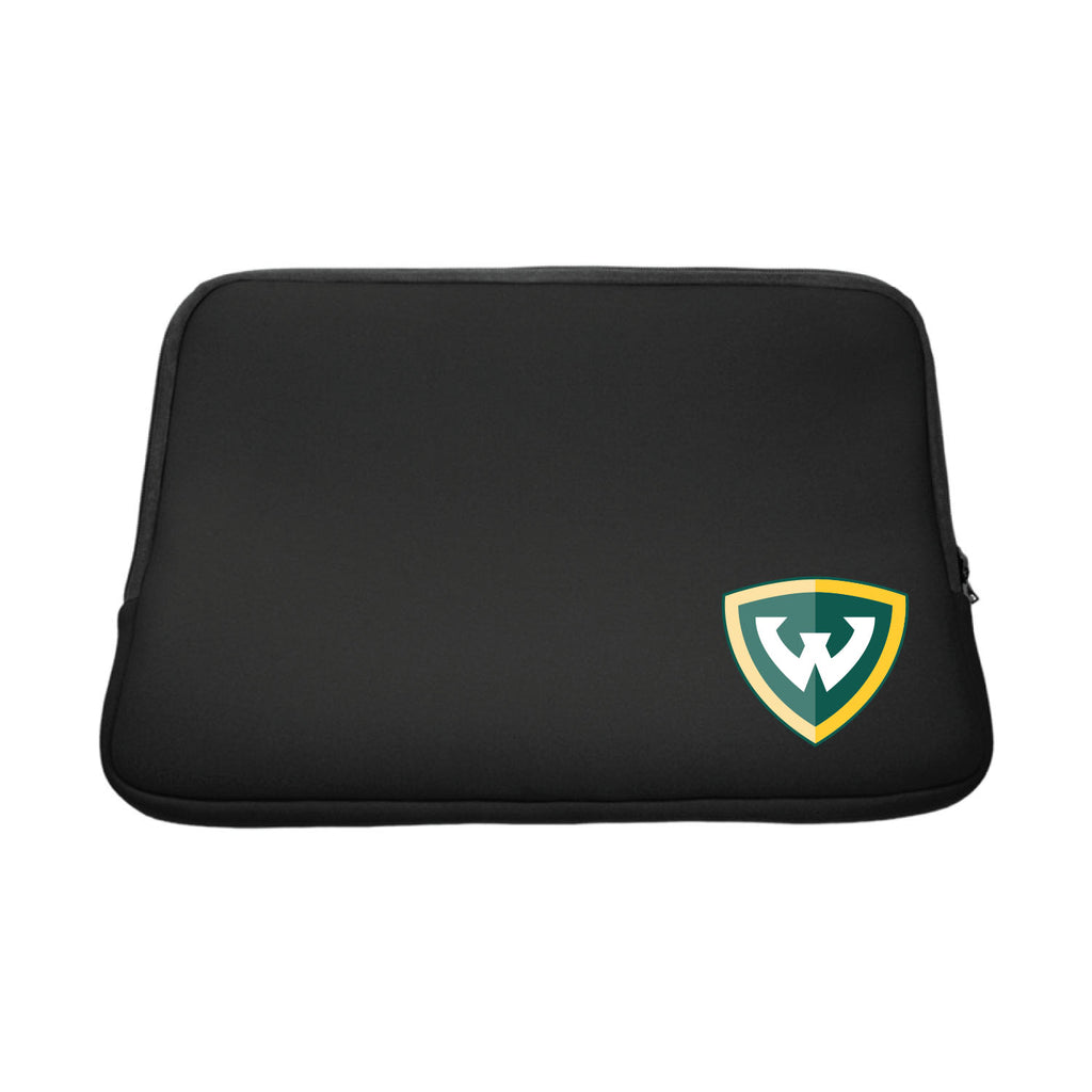 Wayne State University V2 Black Laptop Sleeve, Classic V1 - 16"