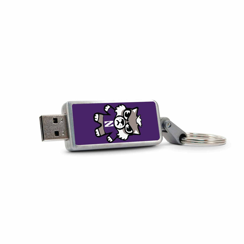 Northwestern University (Tokyodachi) Keychain USB 2.0 Flash Drive, Classic V2 - 16GB