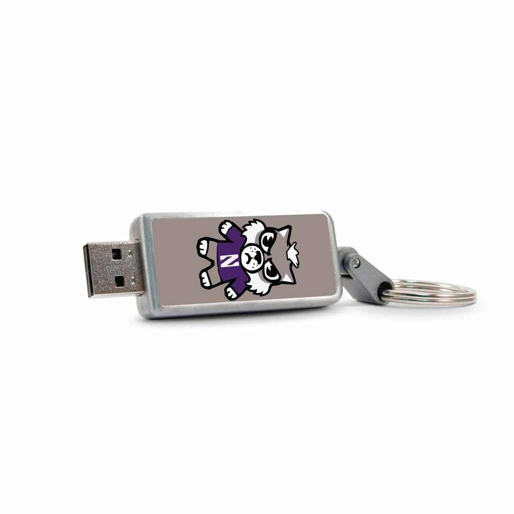 Northwestern University (Tokyodachi) Keychain USB 2.0 Flash Drive, Classic V3 - 16GB