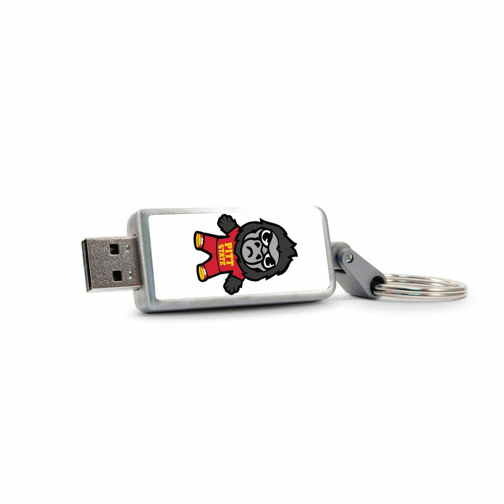 Pittsburg State University (Tokyodachi) Keychain USB 2.0 Flash Drive, Classic V1 - 16GB