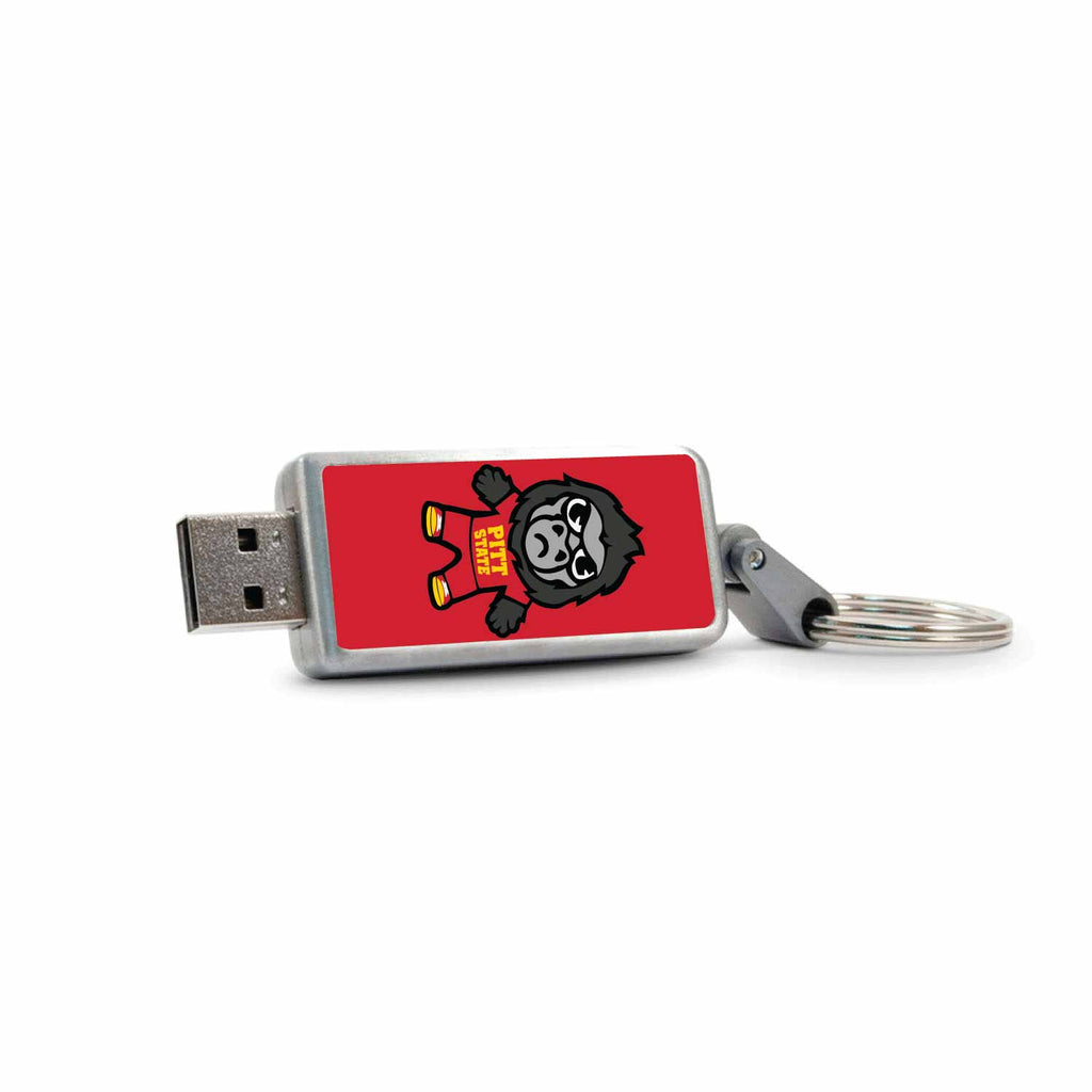 Pittsburg State University (Tokyodachi) Keychain USB 2.0 Flash Drive, Classic V2 - 16GB