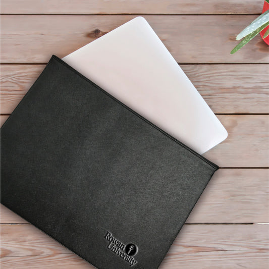 Rowan University Faux Leather Laptop Sleeve | OTM Essentials