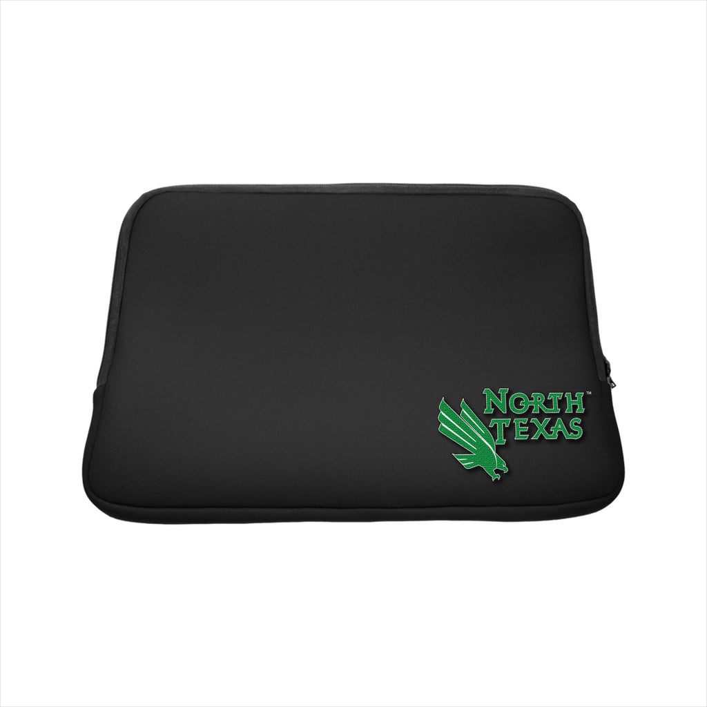 University of North Texas Black Laptop Sleeve, Classic - 15"