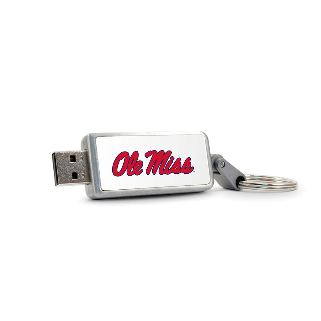 University of Mississippi Keychain USB Flash Drive, Classic V1 - 16GB