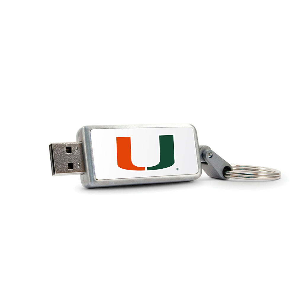 University of Miami Keychain USB Flash Drive, Classic V2 - 16GB