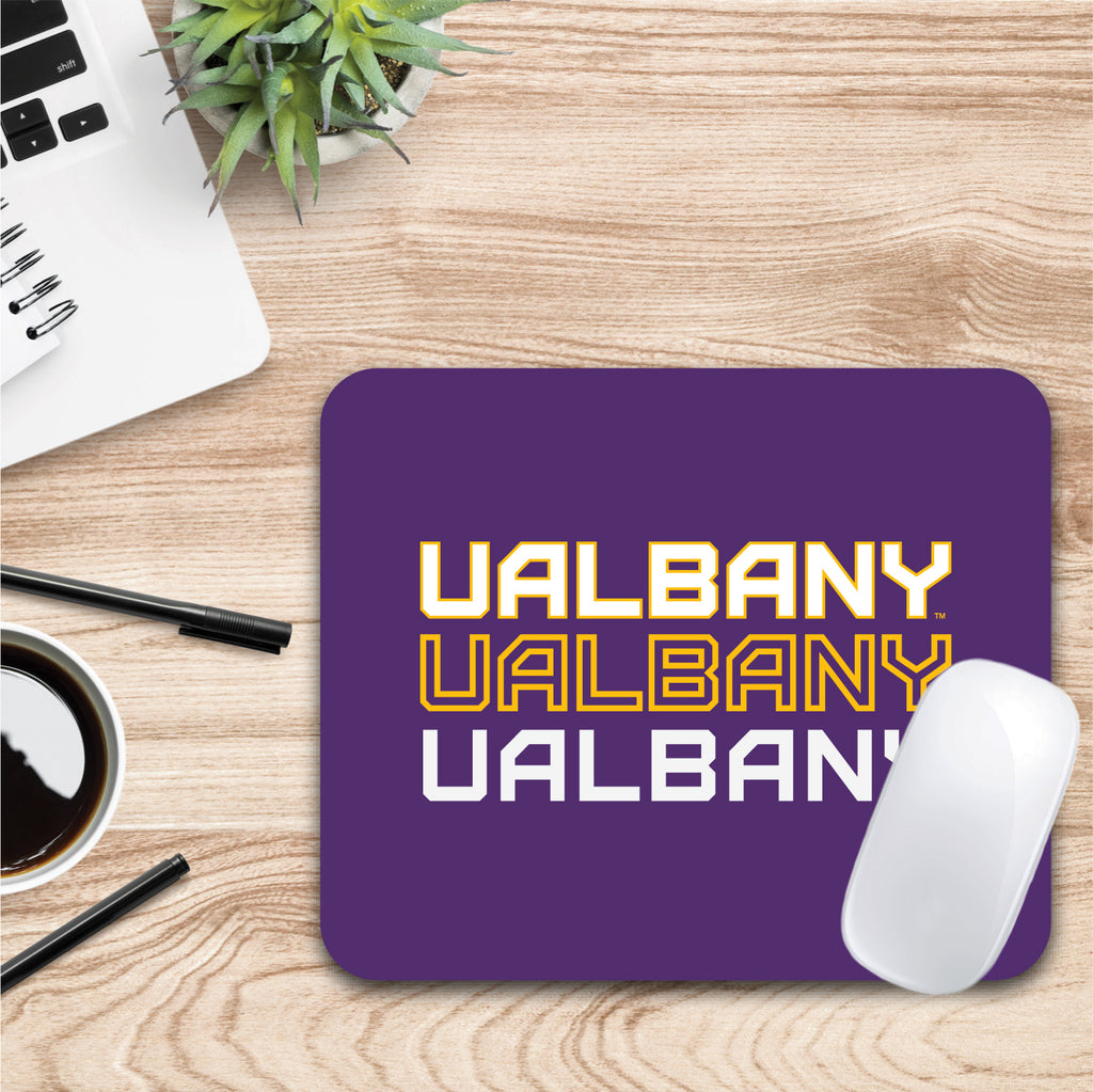 University at Albany Triple Wordmark Mouse Pad