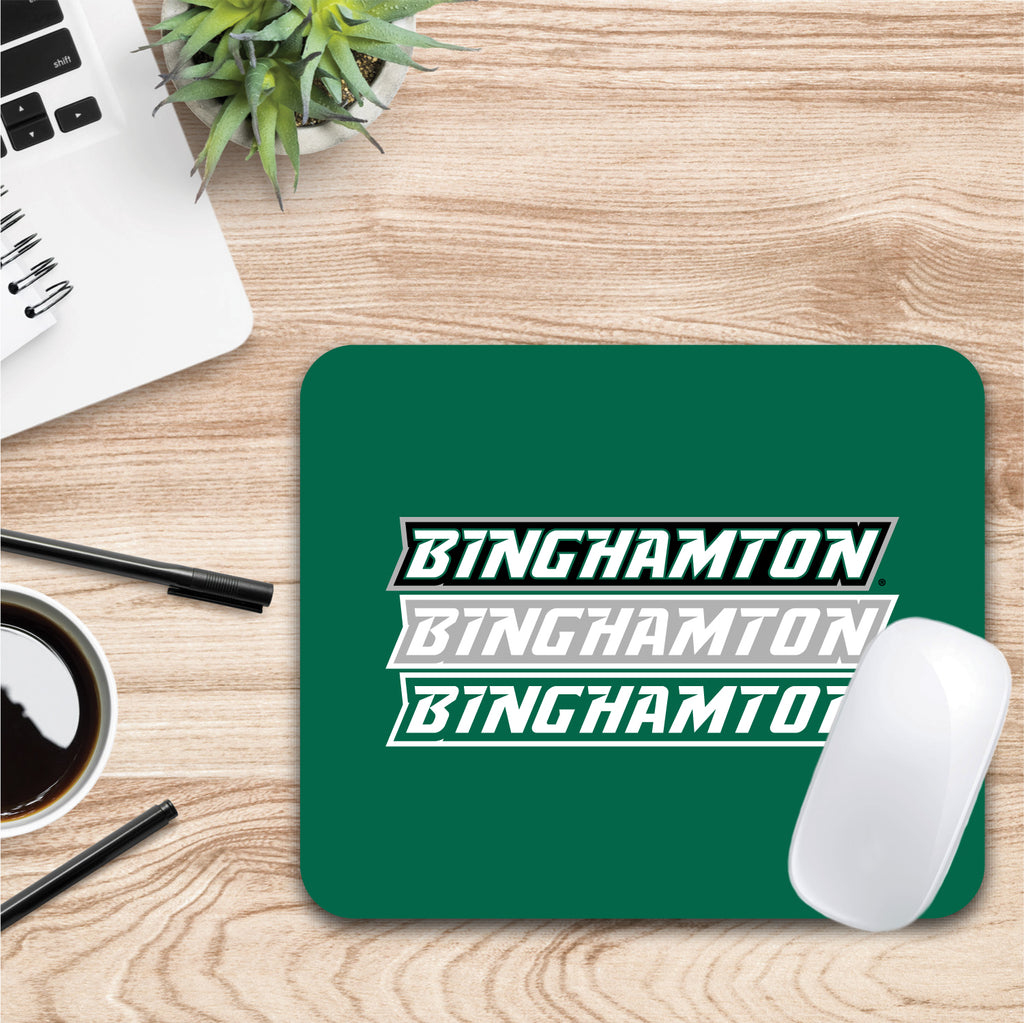 Binghamton University Triple Wordmark Mouse Pad (OC-BHU-MH39A)