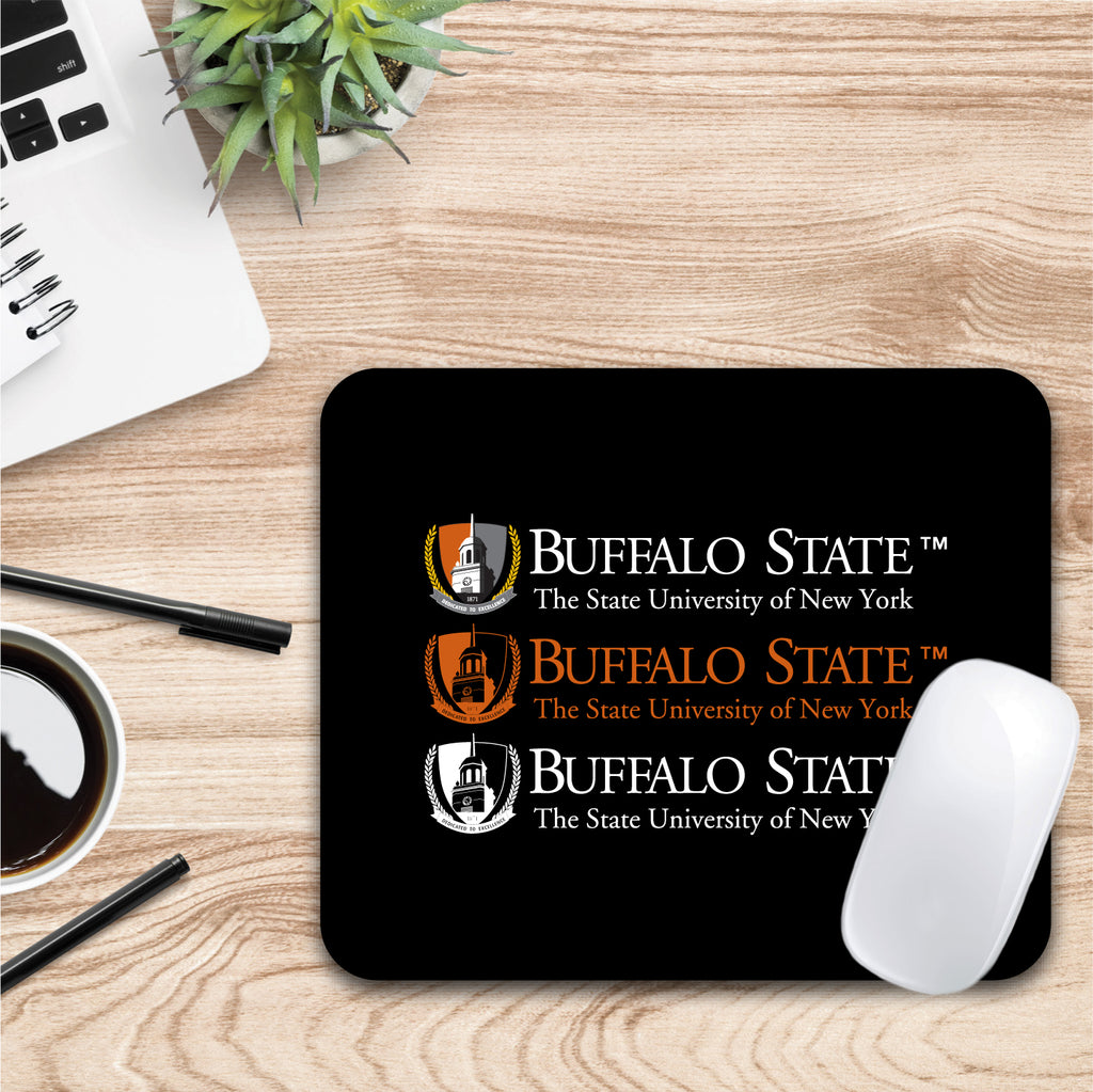 Buffalo State College Triple Wordmark Mouse Pad (OC-BSC-MH39A)