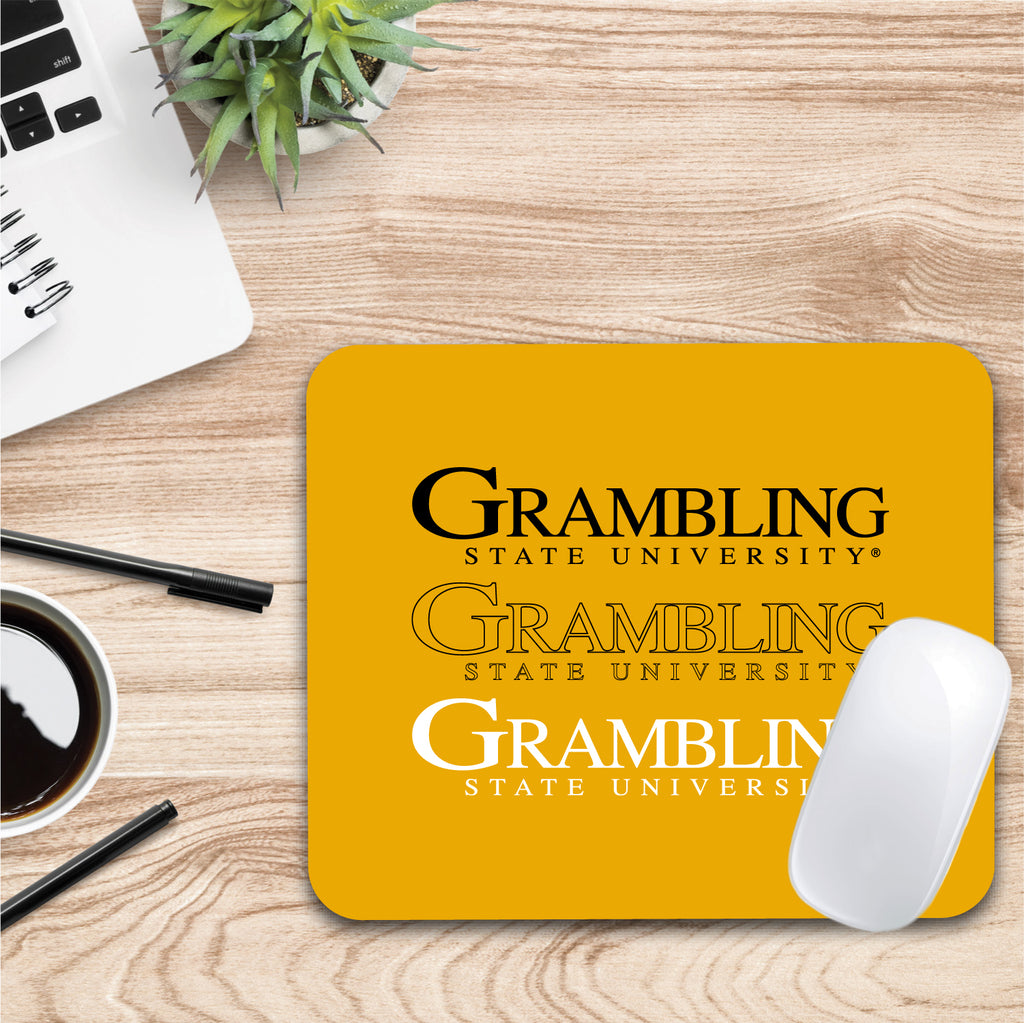 Grambling State University Triple Wordmark Mouse Pad (OC-GRAM-MH39A)