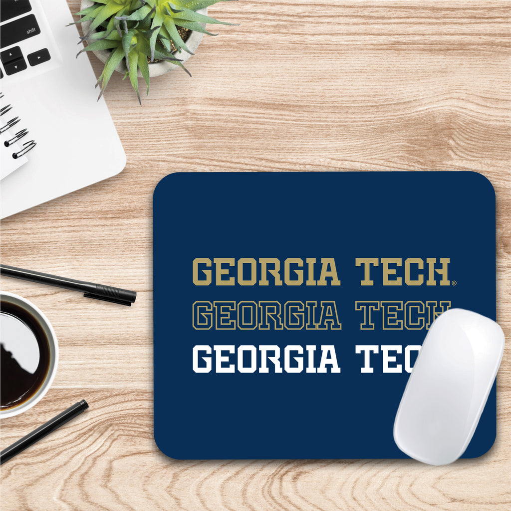 Georgia Institute of Technology Triple Wordmark Mouse Pad (OC-GT2-MH39A)