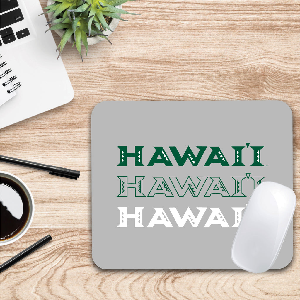 University of Hawaii Triple Wordmark Mouse Pad (OC-HAW3-MH39A)