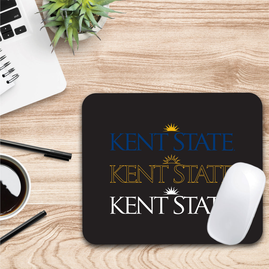 Kent State University Triple Wordmark Mouse Pad (OC-KS2-MH39A)