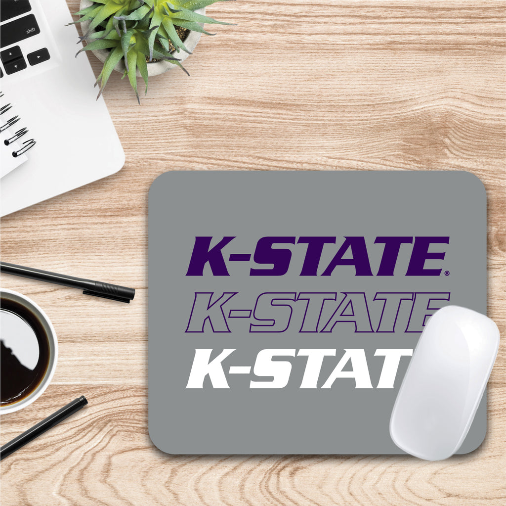 Kansas State University Triple Wordmark Mouse Pad (OC-KSU3-MH39A)