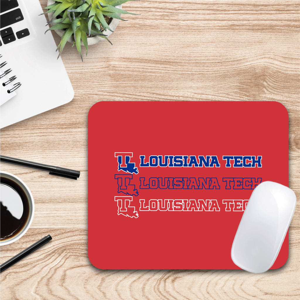 Louisiana Tech University Triple Wordmark Mouse Pad (OC-LT-MH39A)