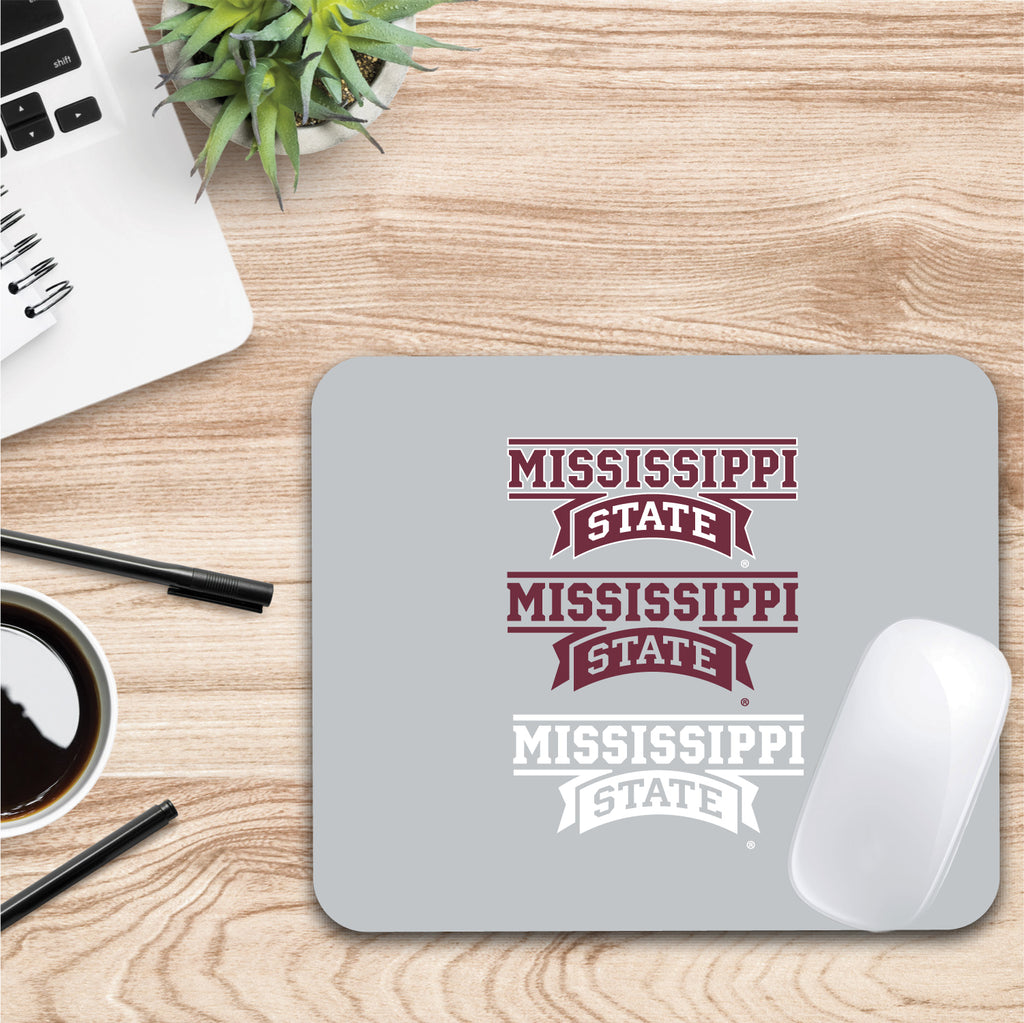 Mississippi State University Triple Wordmark Mouse Pad (OC-MST2-MH39A)