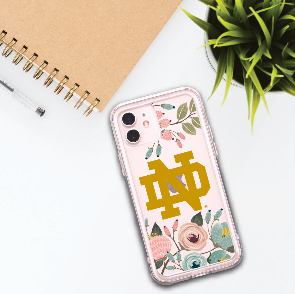 University of Notre Dame Flower Garden Phone Case