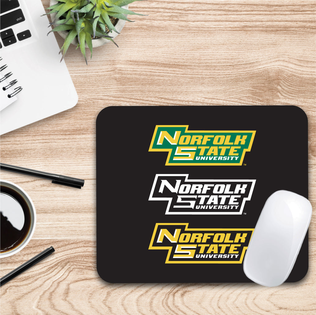 Norfolk State University Triple Wordmark Mouse Pad (OC-NOR-MH39A)
