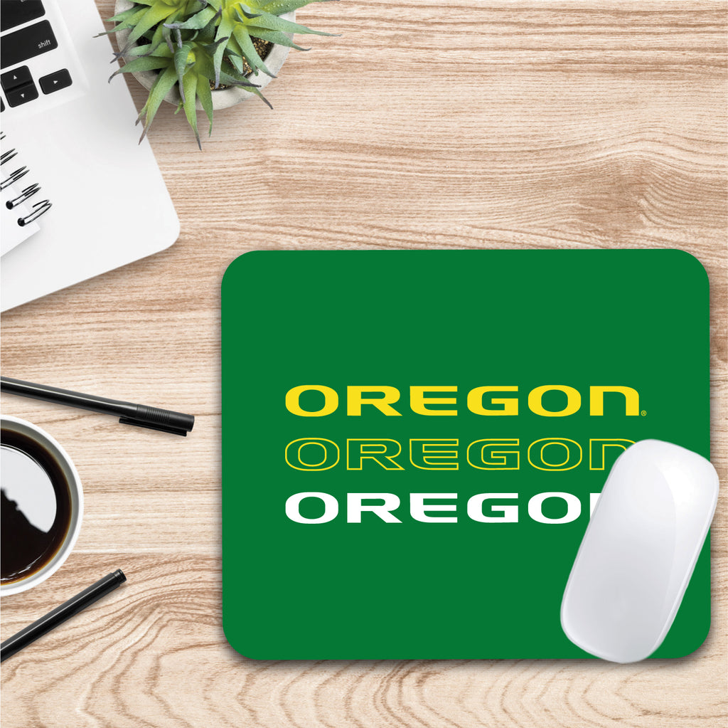 University of Oregon Triple Wordmark Mouse Pad (OC-OREG-MH39A)