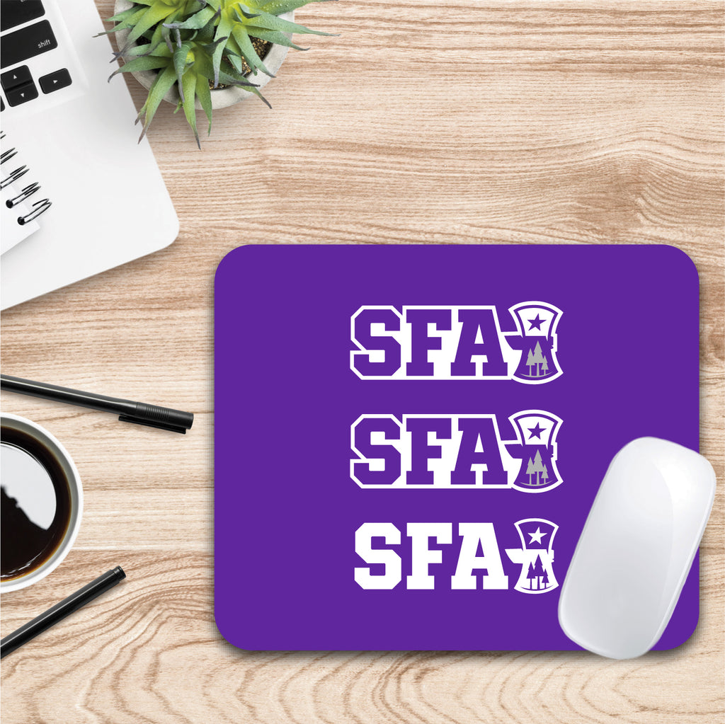 Stephen F. Austin State University Triple Wordmark Mouse Pad (OC-SFA2-MH39A)