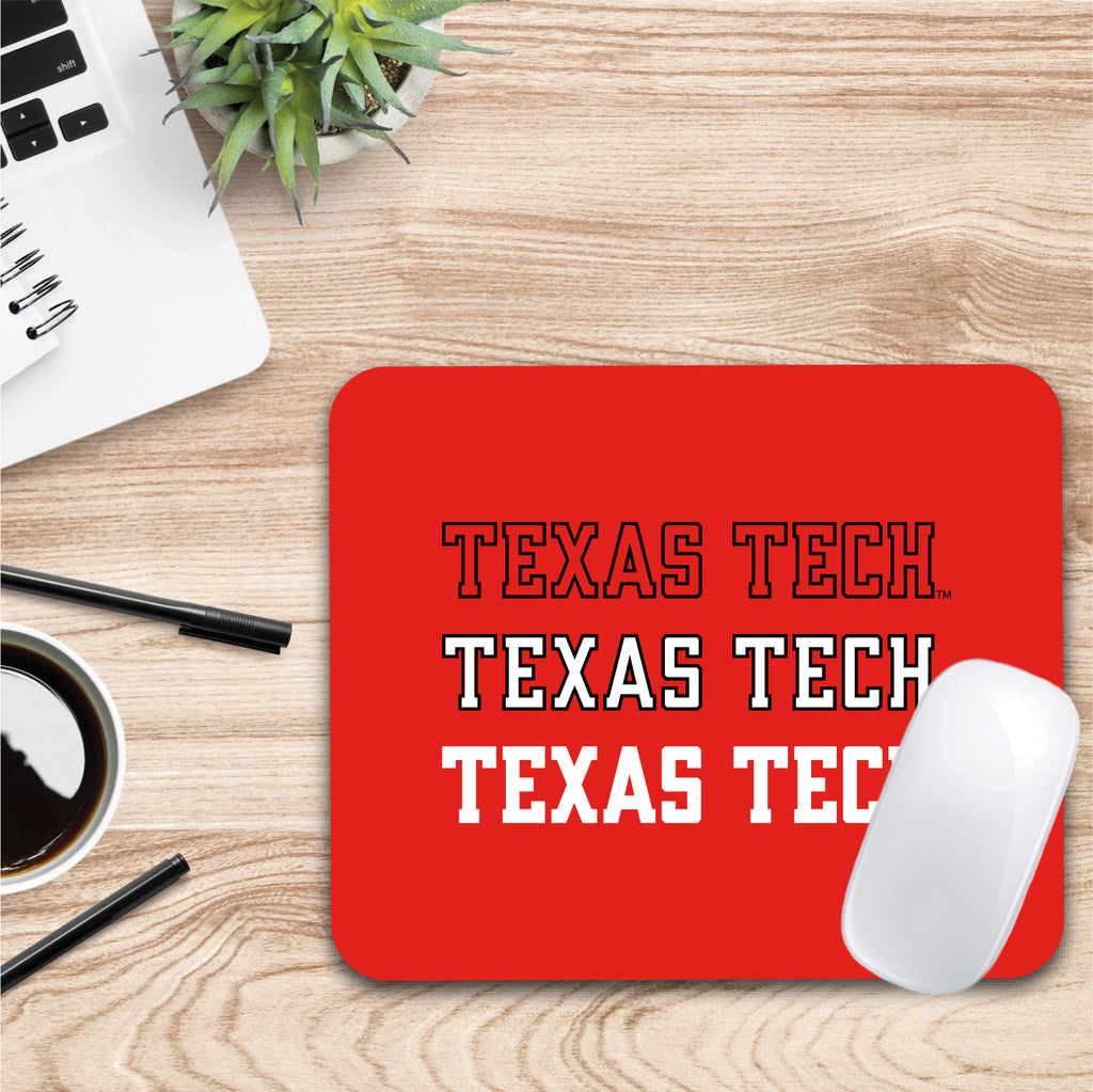 Texas Tech University Triple Wordmark Mouse Pad (OC-TTU-MH39A)