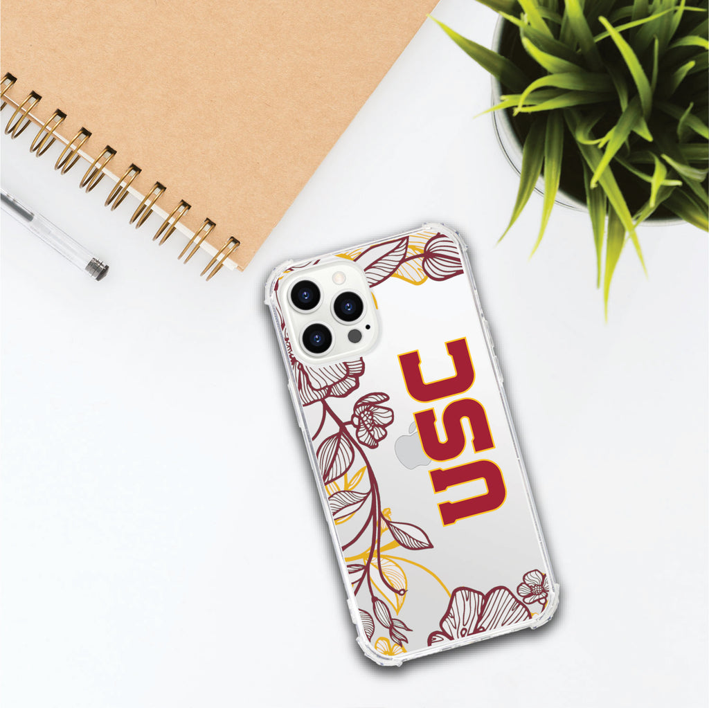 University of Southern California Floral Lace Phone Case