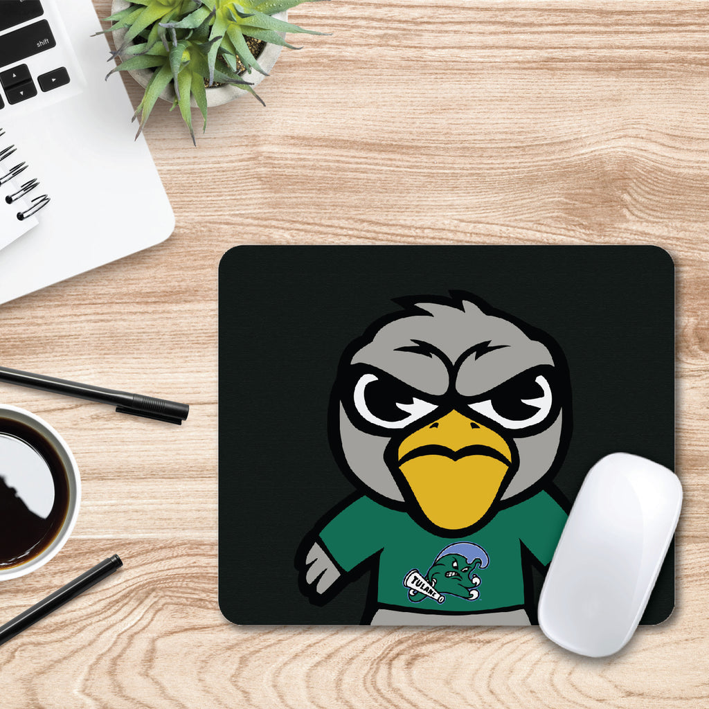 Tulane University Tokyodachi Cropped Mouse Pad (OCT-TUL3-MH03A)
