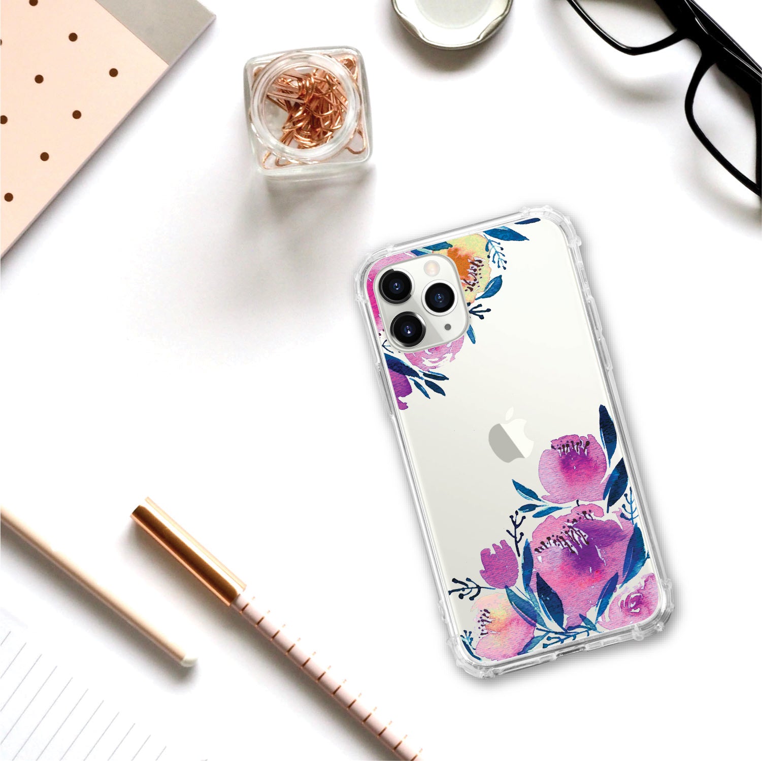 OTM Essentials | Peonies Corners Phone Case