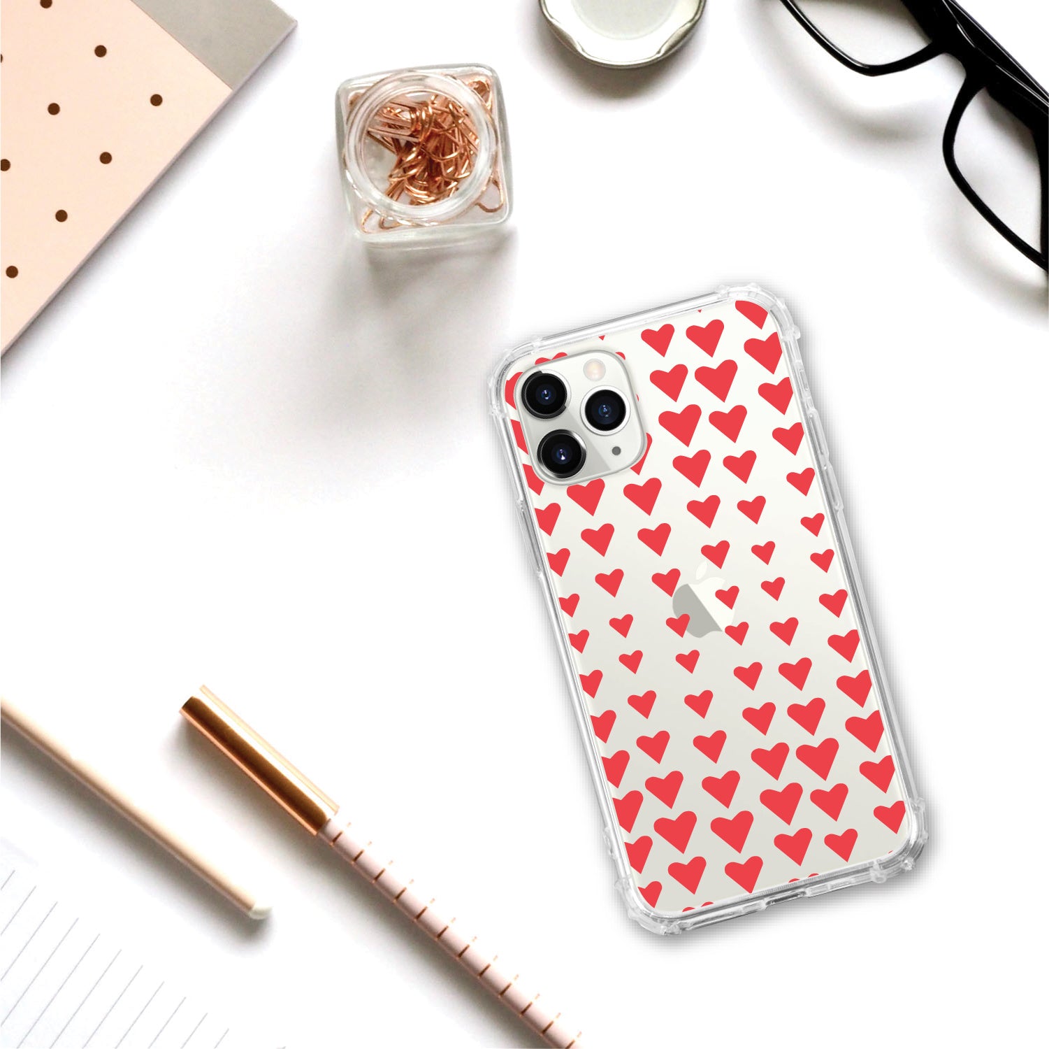 OTM Essentials | Falling Hearts Phone Case