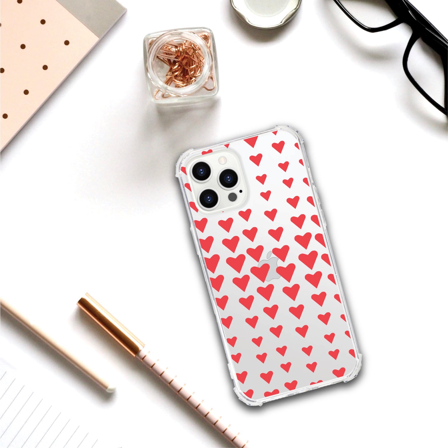 OTM Essentials | Falling Hearts Phone Case