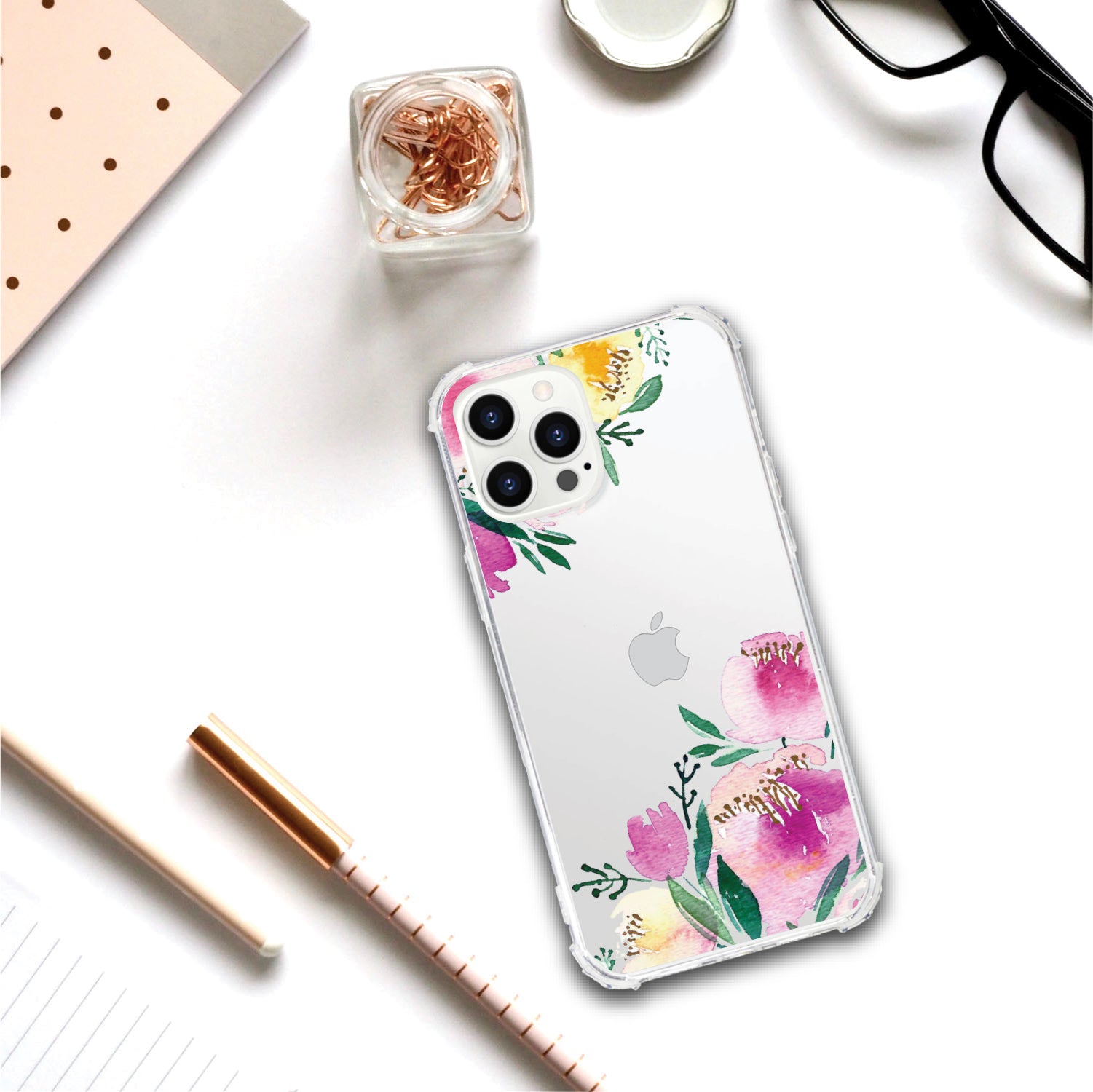 OTM Essentials | Peonies Corners Phone Case