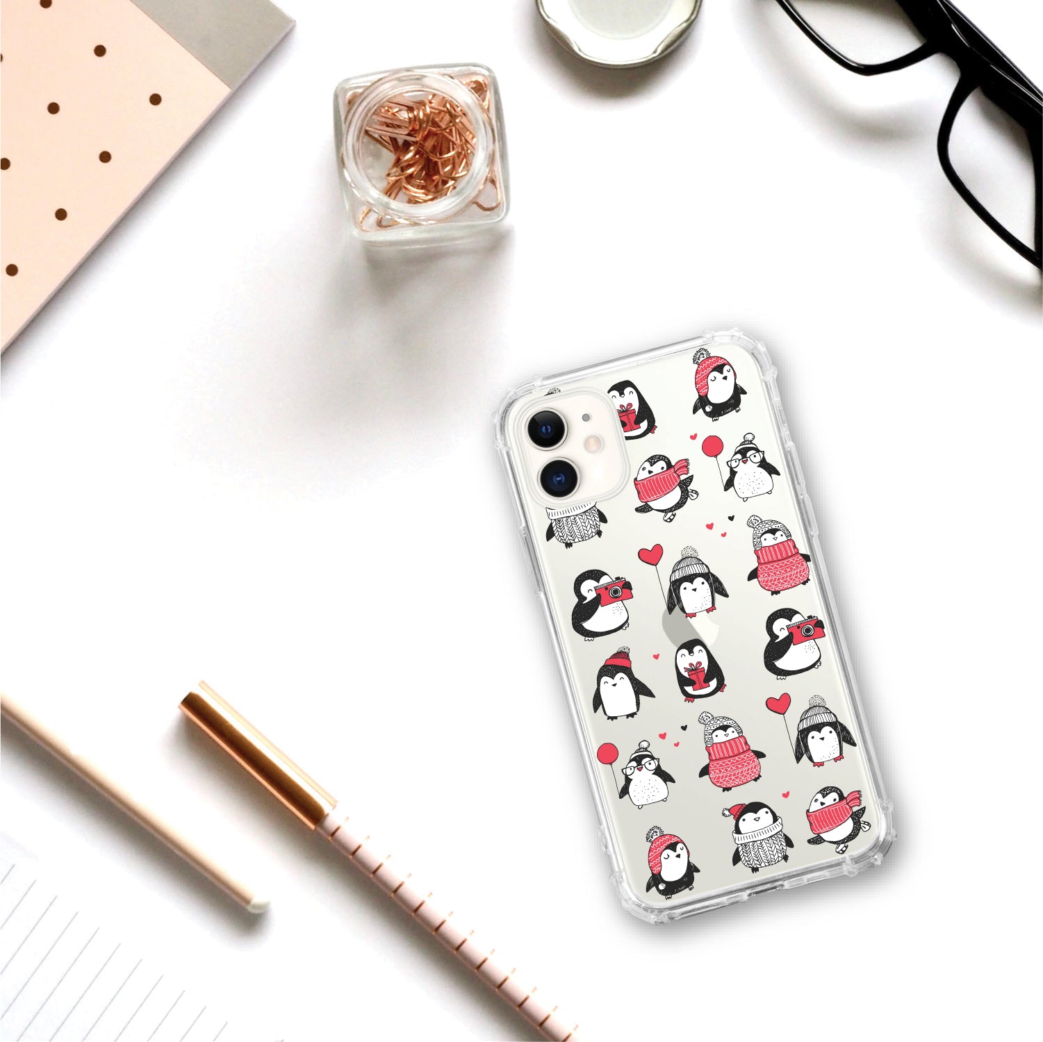 OTM Essentials | Playful Penguins Phone Case