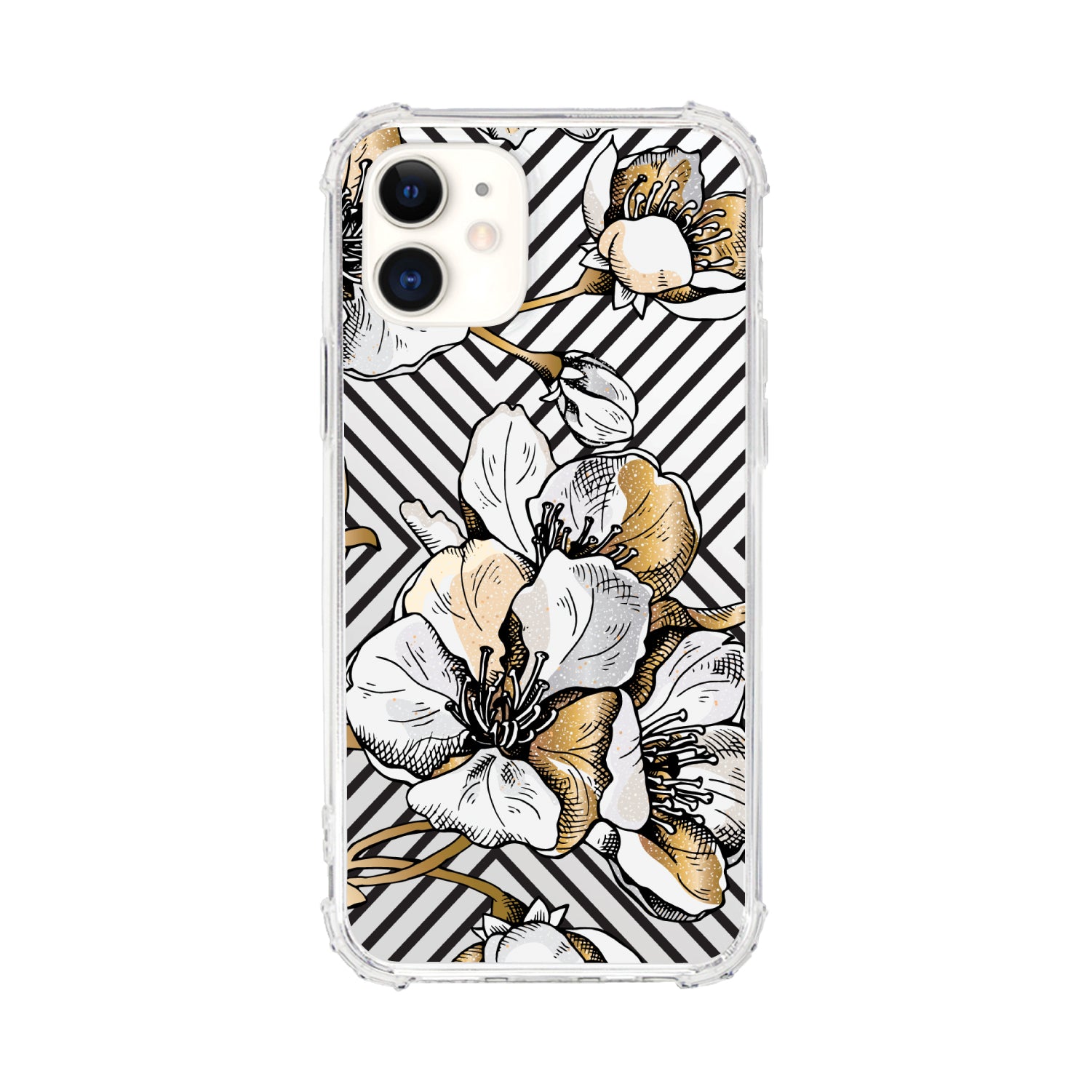 OTM Essentials | Cherry Blossoms Gold Phone Case