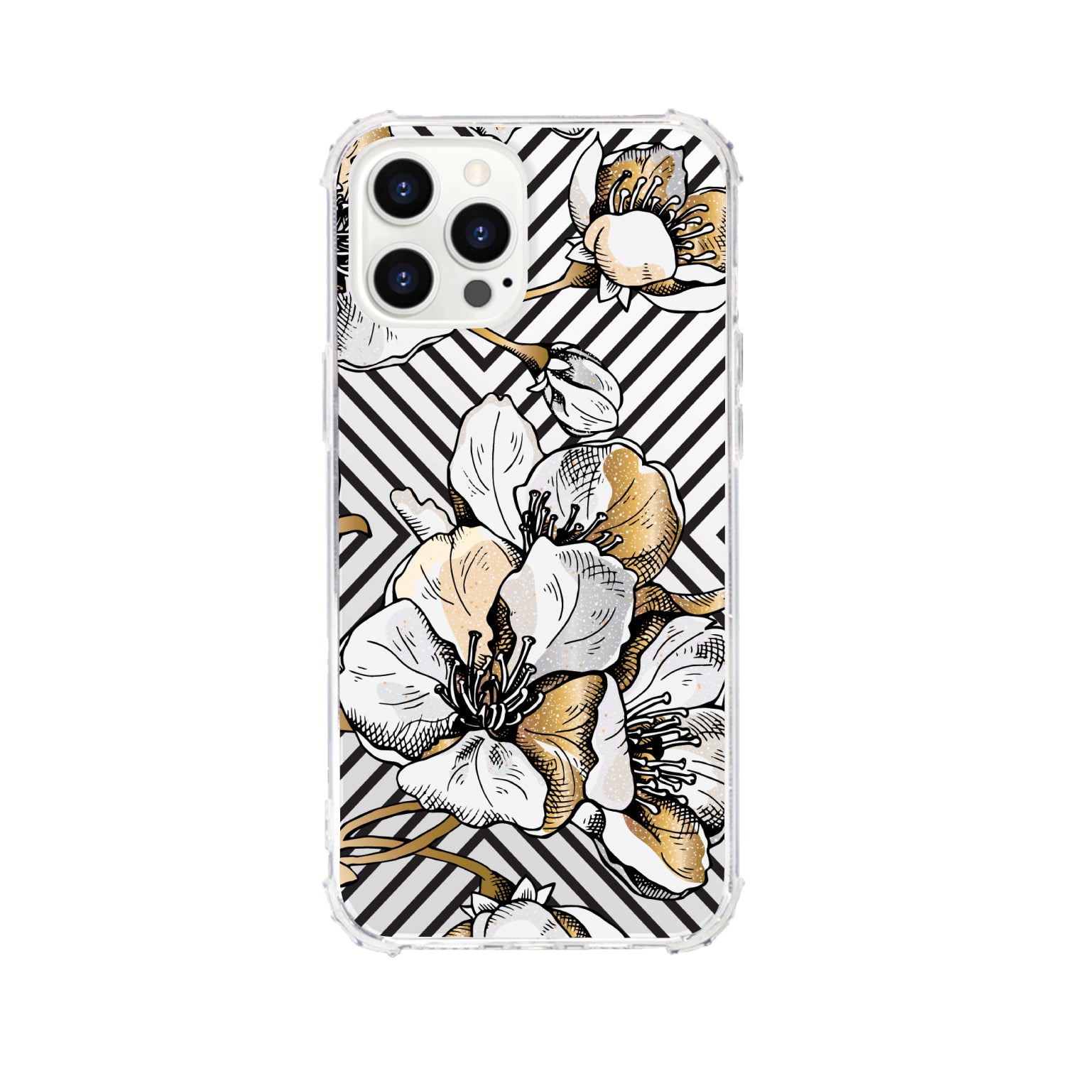 OTM Essentials | Cherry Blossoms Gold Phone Case