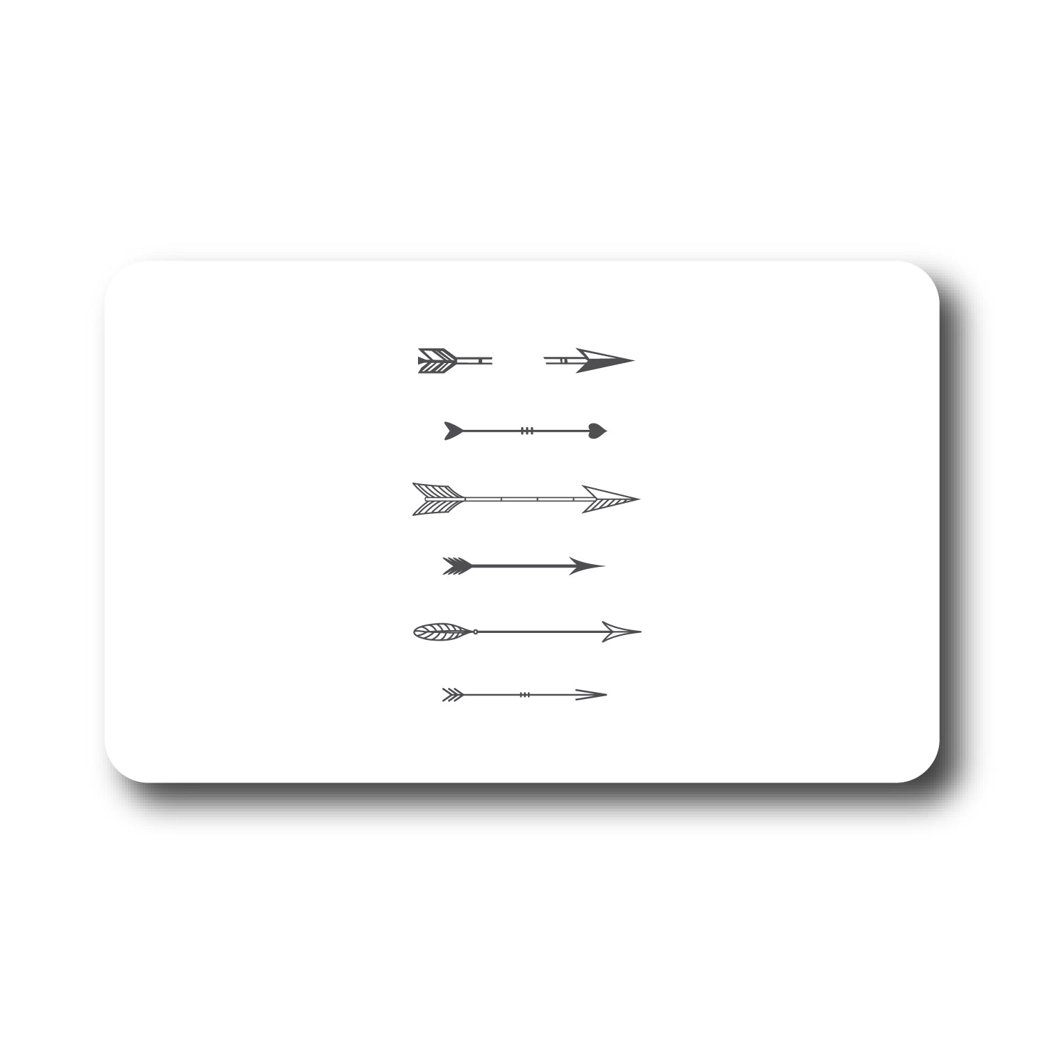Prints Series Mouse Pad, Shooting Arrows