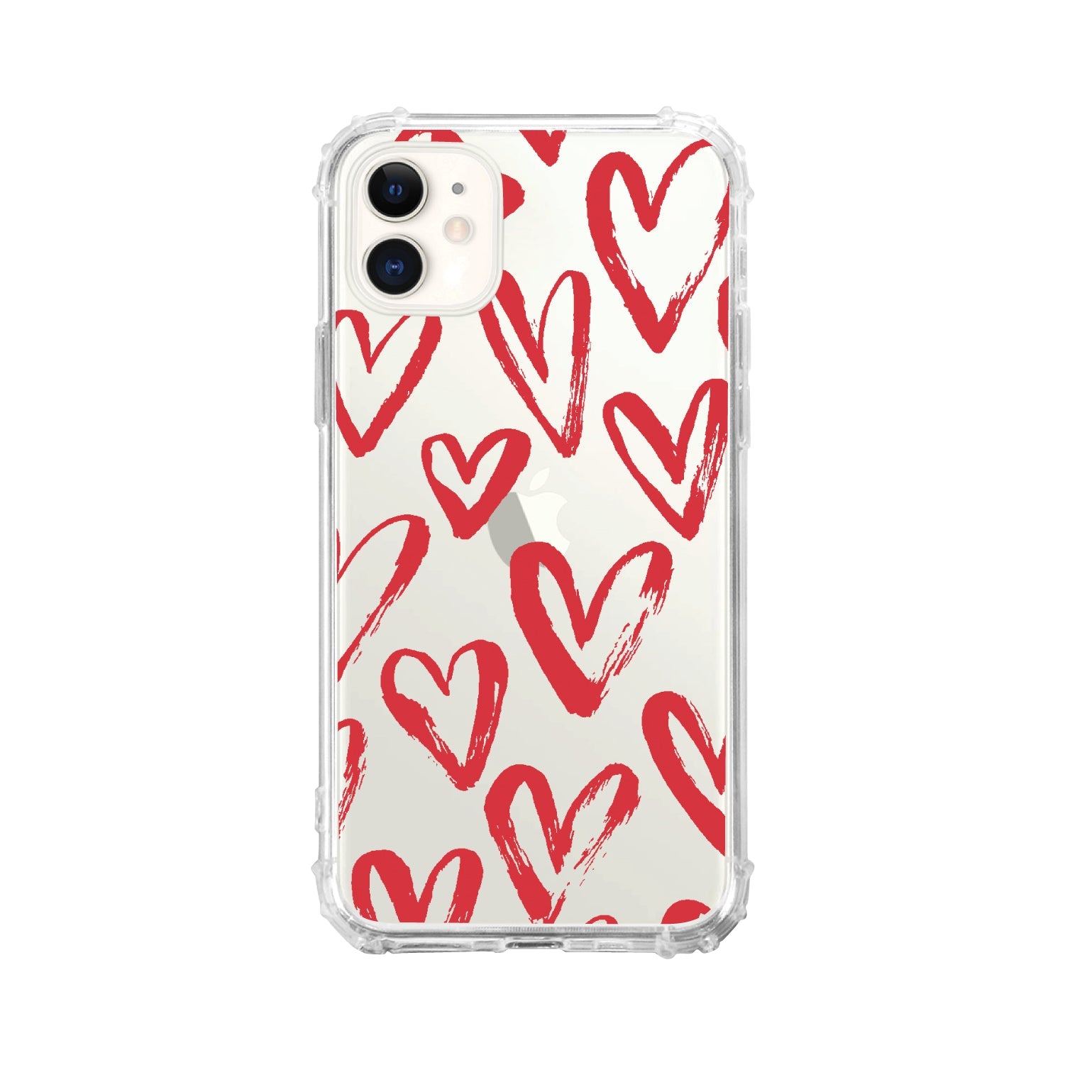 OTM Essentials iPhone Tough Edge Phone Case, Red Hearts Red