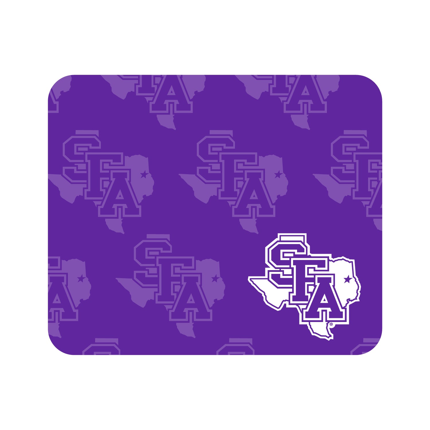 Stephen F. Austin State University V2 Mousepad, Mascot Repeat V1
