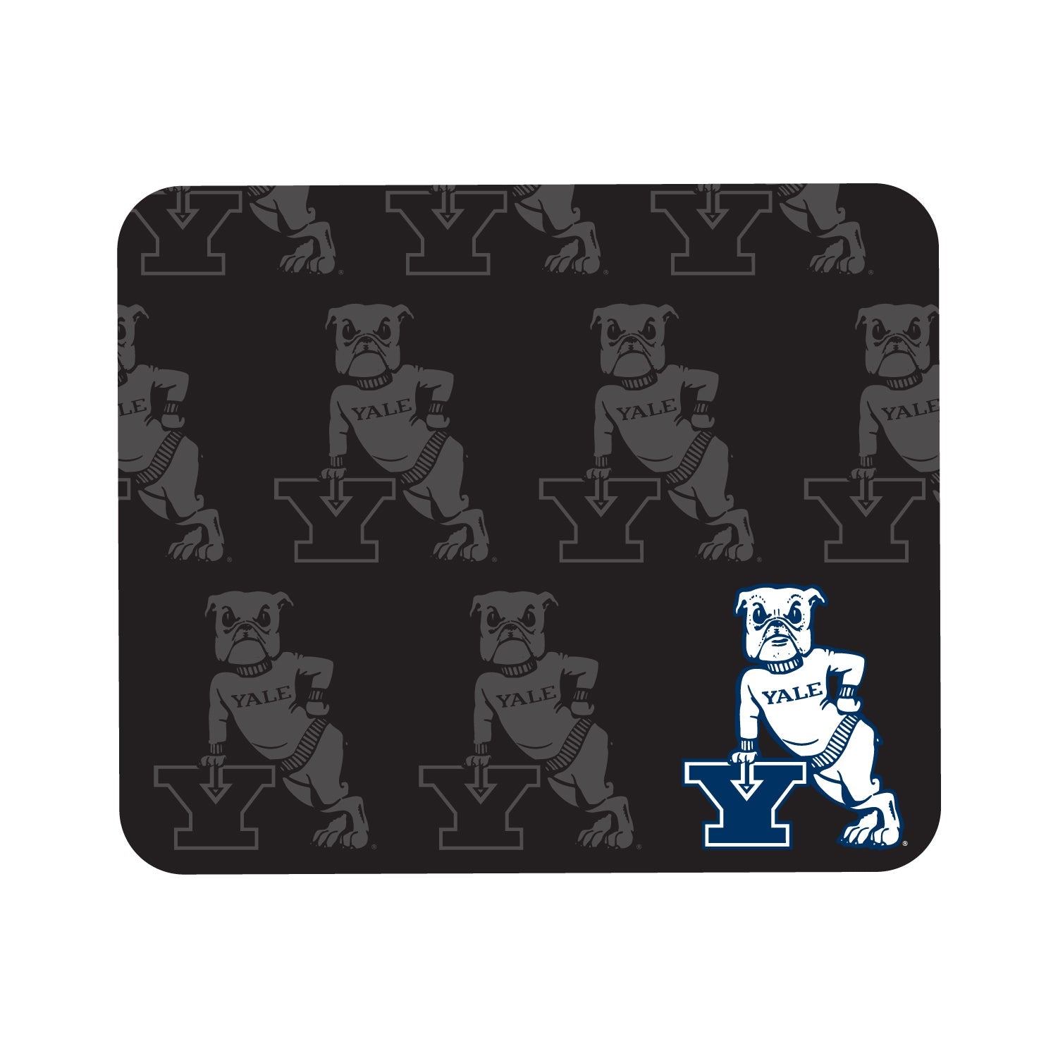 Yale University Mousepad, Mascot Repeat V1
