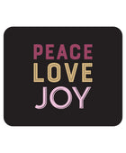 OTM Essentials Prints Series Mouse Pad, Peace Love Joy Pink