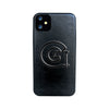 Georgetown University Leather Shell Phone Case, Black, Alumni - iPhone 11