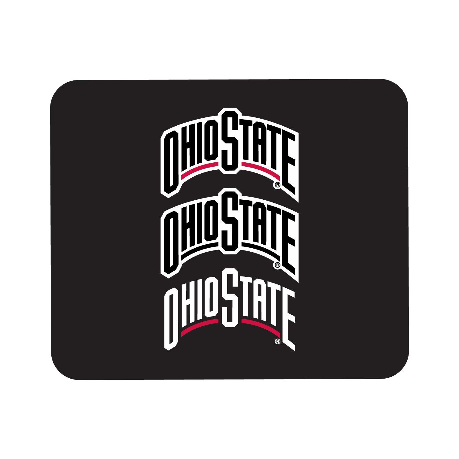 Ohio State University V2 Mousepad, Triple Wordmark V1