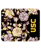 University of Southern California V4 Black Mousepad, Floral Lace V1