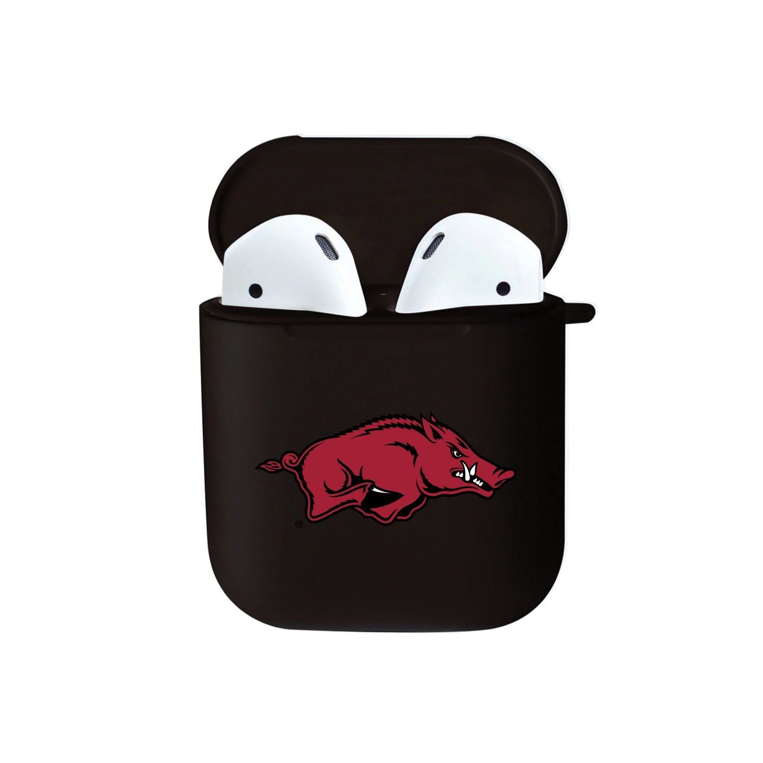 University of Arkansas - Fayetteville - Airpod Case (TPU), Black, Classic