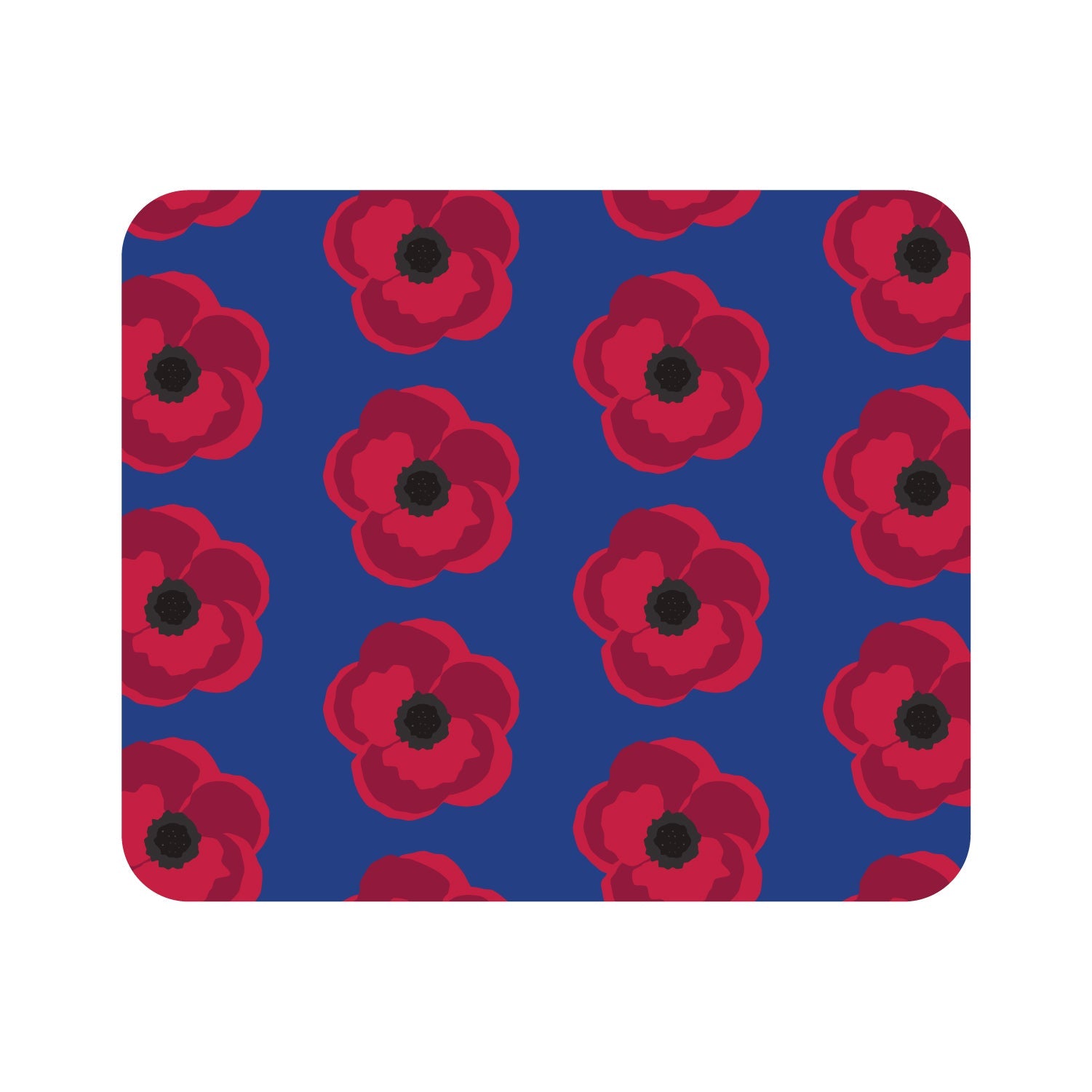 OTM Essentials Prints Series Mouse Pad, Poppies All Over