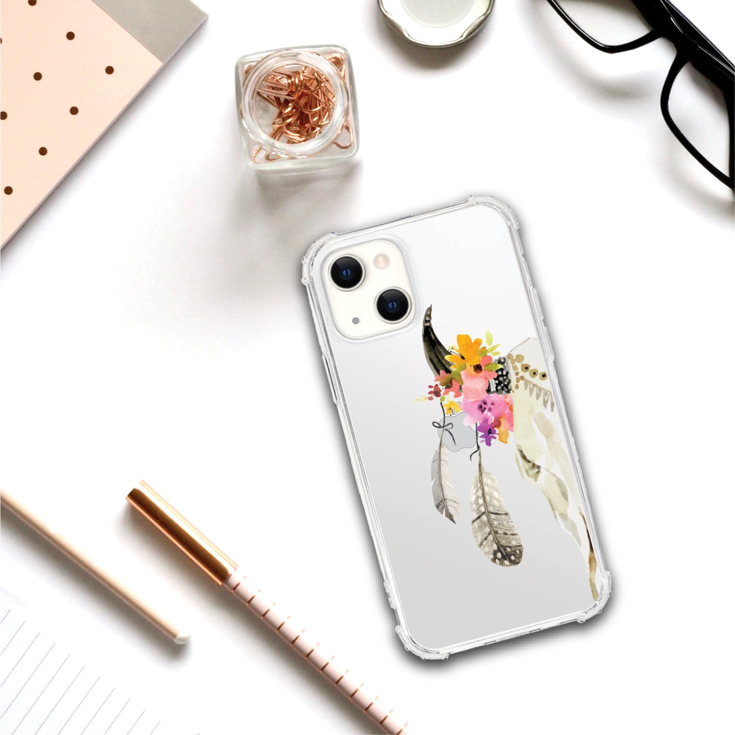 OTM Essentials | Feather & Skull Phone Case