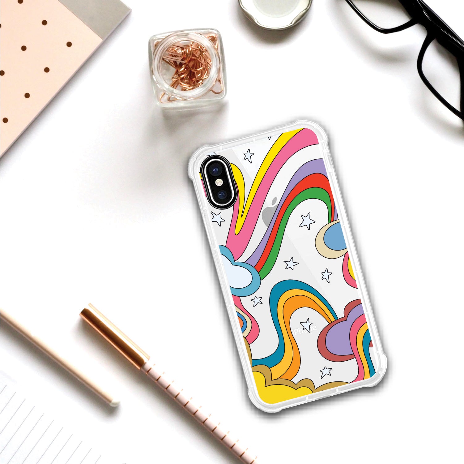 OTM Essentials | Rainbow Swirls Phone Case