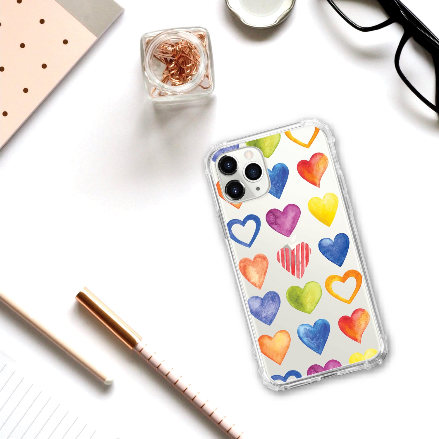 OTM Essentials | Color Hearts Phone Case