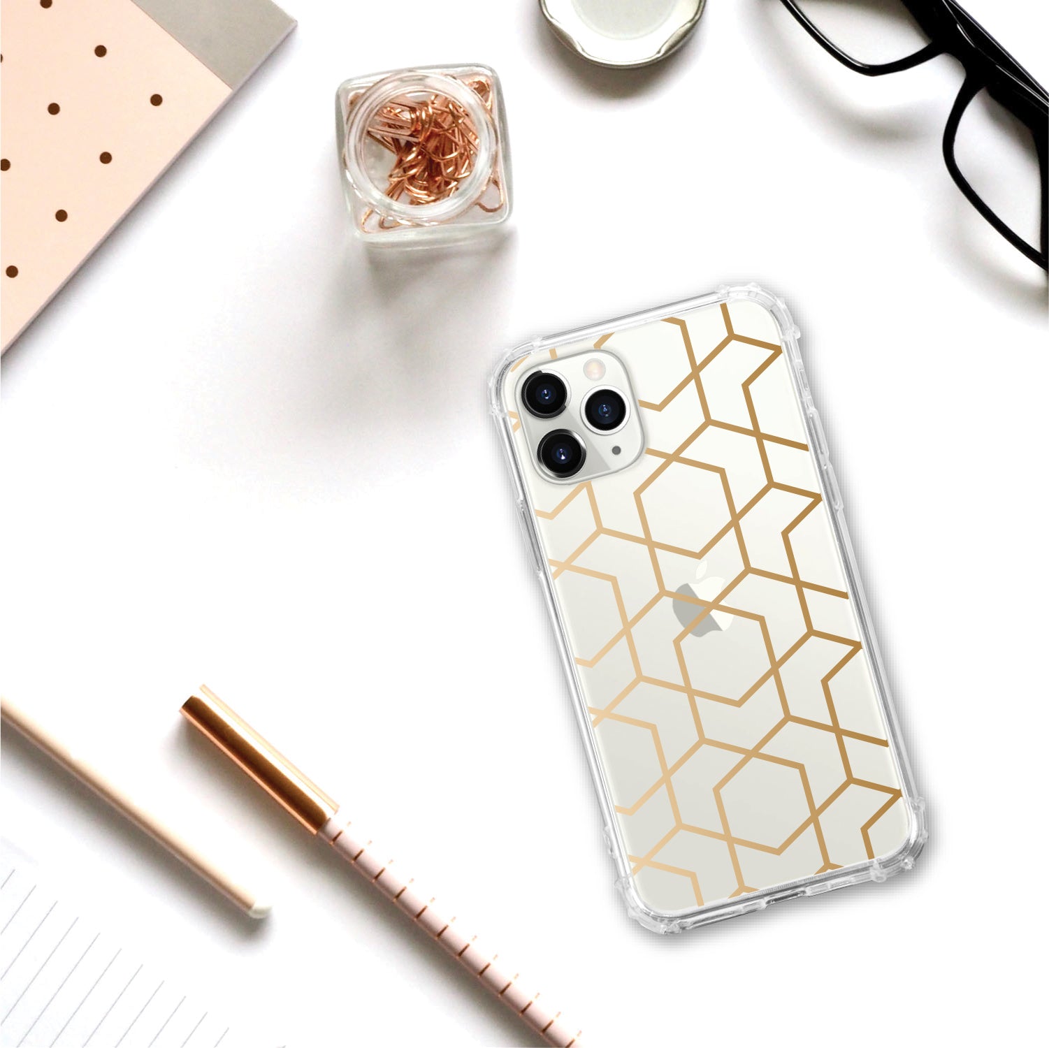 OTM Essentials | Golden Hexagrams Phone Case