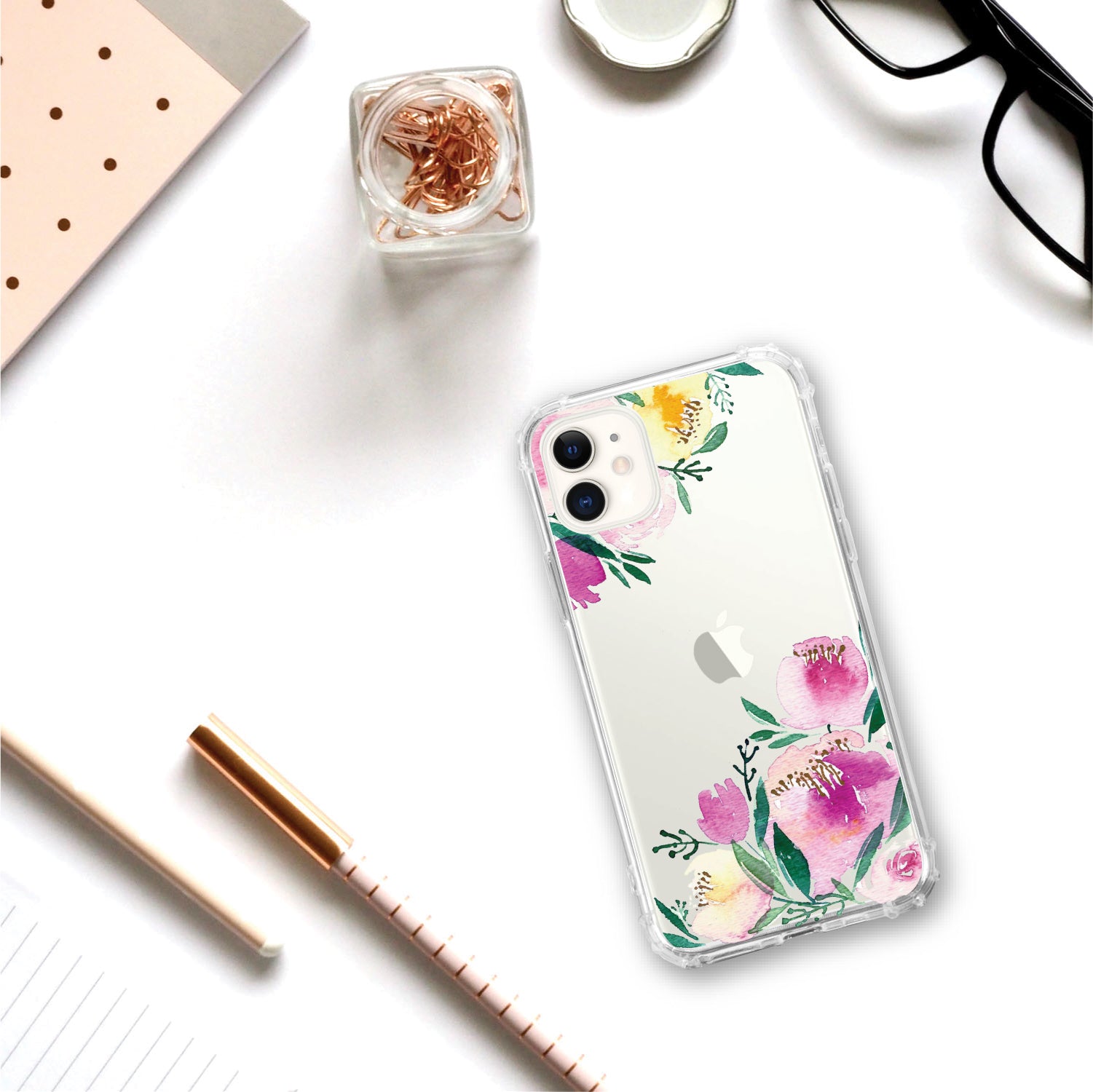 OTM Essentials | Peonies Corners Phone Case