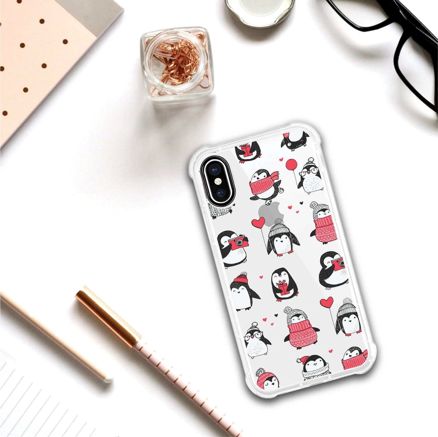 OTM Essentials | Playful Penguins Phone Case